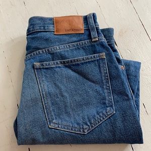 Madewell Rivet and Thread Vintage Crop jeans size 28